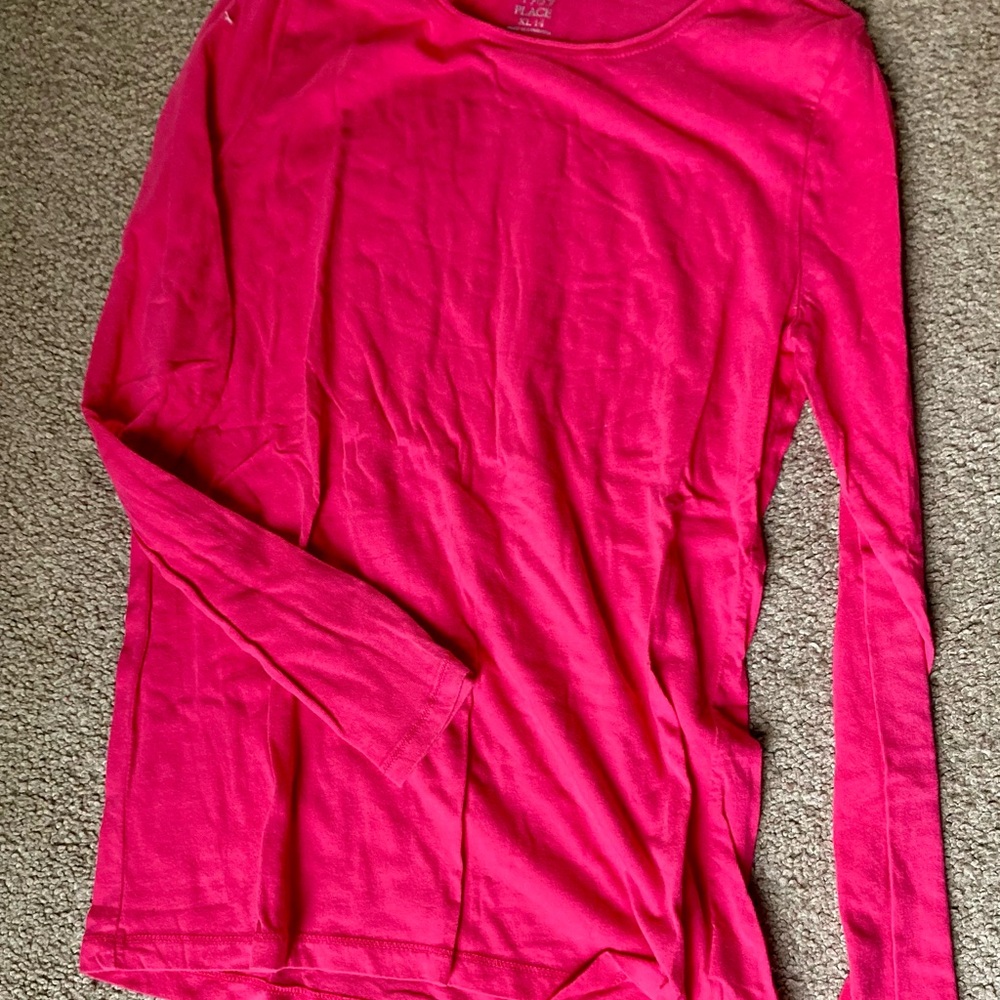 Bright Pink Long Sleeve Top
